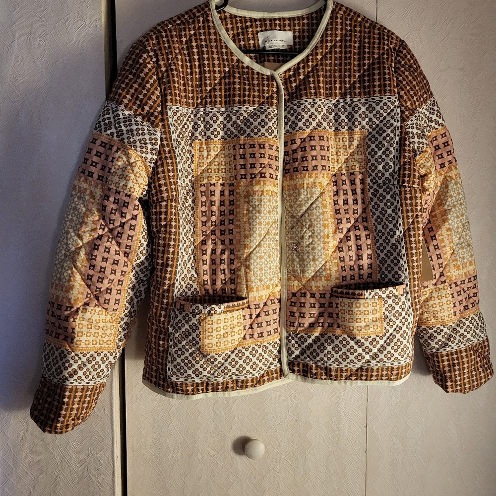 Anthropologie Collarless Quilted Jacket - Picture 4 of 6